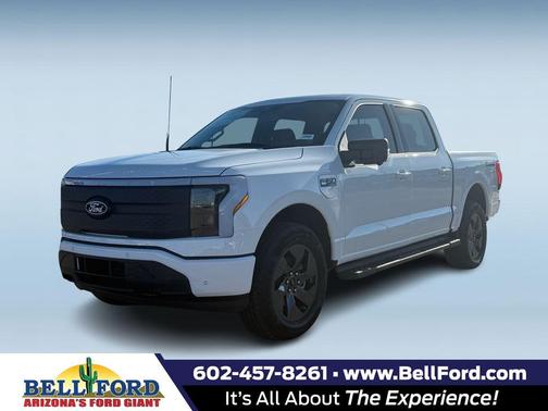 Oxford White 2025 Ford F-150 Lightning Flash Truck