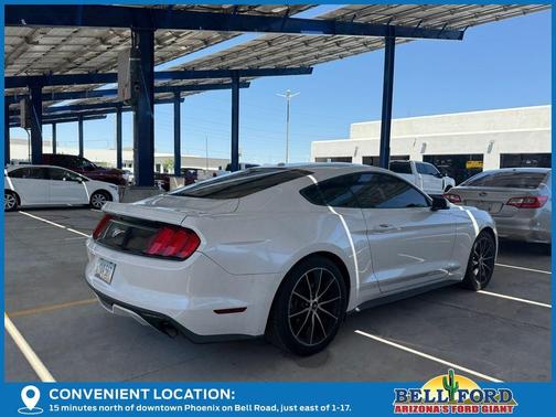 White Platinum Clearcoat Metallic 2017 Ford Mustang EcoBoost Premium