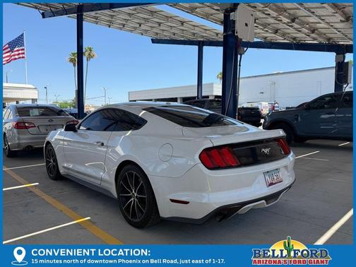 White Platinum Clearcoat Metallic 2017 Ford Mustang EcoBoost Premium