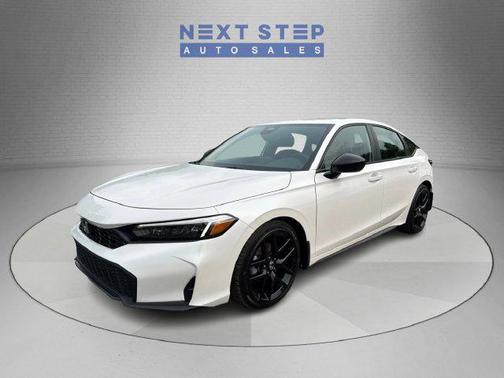 Platinum White Pearl 2025 Honda Civic Sport
