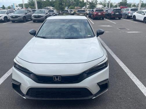 Platinum White Pearl 2024 Honda Civic Sport