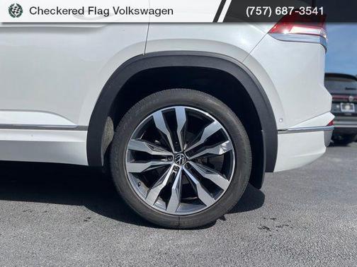 Opal White 2023 Volkswagen Atlas Cross Sport 3.6L V6 SEL Premium R-Line