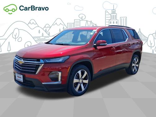 Radiant Red Tintcoat 2023 Chevrolet Traverse LT Leather