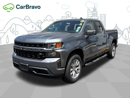Satin Steel Metallic 2021 Chevrolet Silverado 1500 Custom