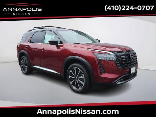 Scarlet Ember Tintcoat/Super Black 2026 Nissan Pathfinder Platinum