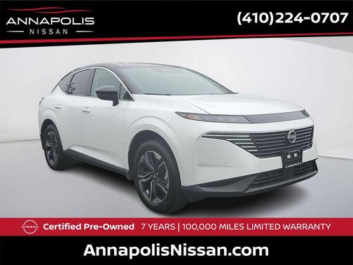 Everest White Pearl Tricoat/Super Black 2025 Nissan Murano SL