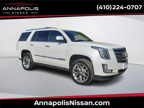 Crystal White Tricoat 2019 Cadillac Escalade Platinum