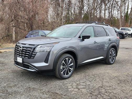 Gun Metallic 2026 Nissan Pathfinder Platinum