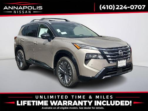 Champagne Silver Metallic/Super Black 2026 Nissan Rogue Platinum