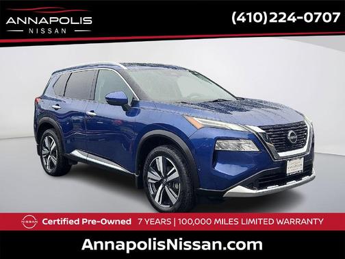 Caspian Blue Metallic 2023 Nissan Rogue Platinum