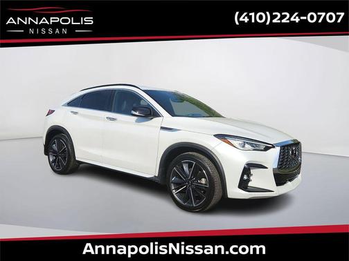 Radiant White 2023 INFINITI QX55 LUXE