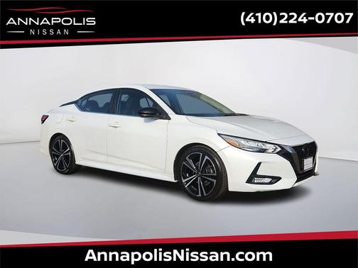 Aspen White Tricoat 2020 Nissan Sentra SR