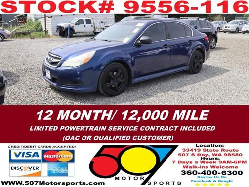 Blue 2011 Subaru Legacy Base