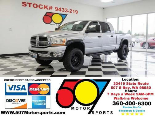 Bright Silver Metallic Clearcoat 2006 Dodge Ram 2500 SLT Mega Cab