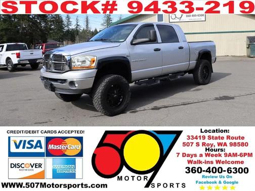 Bright Silver Metallic Clearcoat 2006 Dodge Ram 2500 SLT Mega Cab