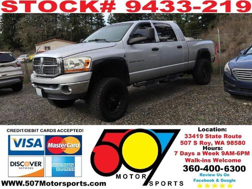 Bright Silver Metallic Clearcoat 2006 Dodge Ram 2500 SLT Mega Cab