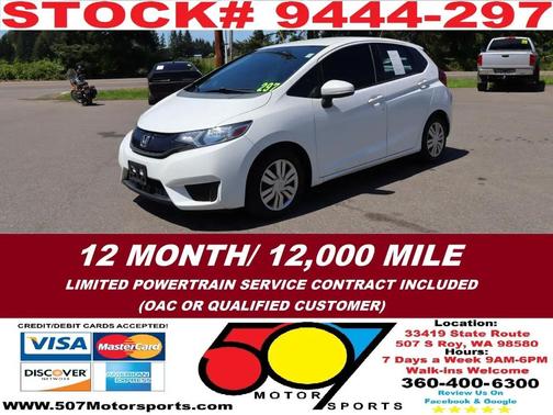 White Orchid Pearl 2015 Honda Fit LX