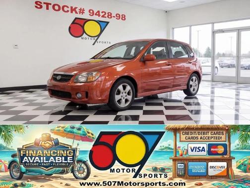 Electric Orange Metallic 2008 Kia Spectra5 SX