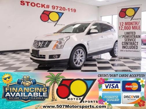 White 2014 Cadillac SRX Premium Collection