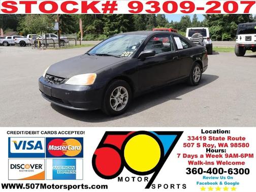 Nighthawk Black Pearl 2001 Honda Civic DX