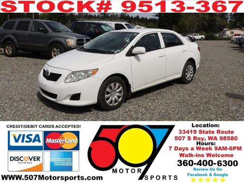 Super White 2010 Toyota Corolla LE