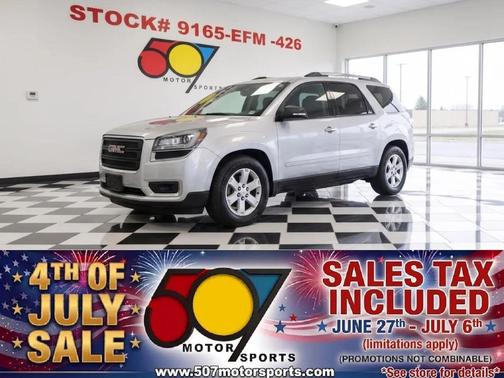 Quicksilver Metallic 2016 GMC Acadia SLE-2