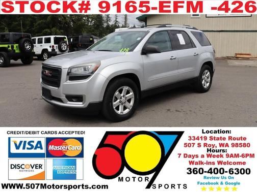 Quicksilver Metallic 2016 GMC Acadia SLE-2
