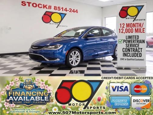 Vivid Blue Pearlcoat 2016 Chrysler 200 Limited
