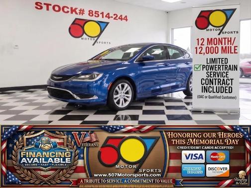 Vivid Blue Pearlcoat 2016 Chrysler 200 Limited