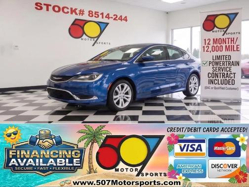 Vivid Blue Pearlcoat 2016 Chrysler 200 Limited