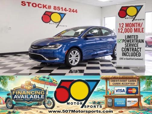 Vivid Blue Pearlcoat 2016 Chrysler 200 Limited