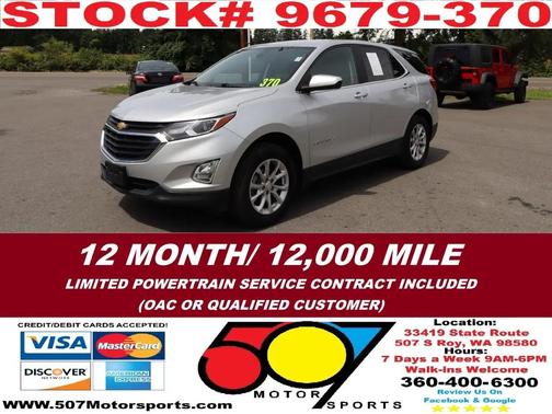 Silver 2021 Chevrolet Equinox 1LT