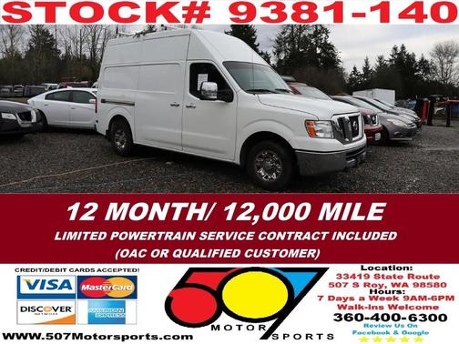 2014 Nissan NV Cargo NV2500 HD SV V8