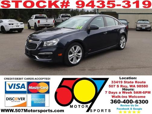 Blue Ray Metallic 2015 Chevrolet Cruze LTZ