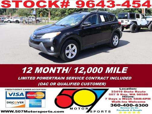 Black 2013 Toyota RAV4 XLE