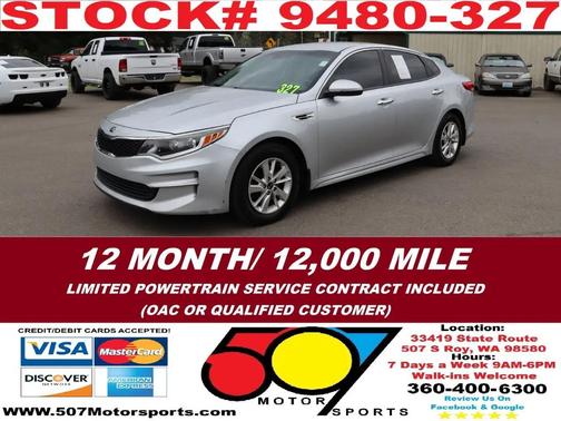Sparkling Silver 2016 Kia Optima LX