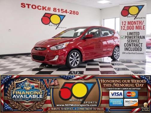 Boston Red Metallic 2015 Hyundai Accent Sport