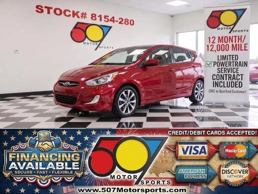 Boston Red Metallic 2015 Hyundai Accent Sport