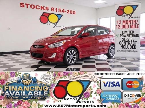 Boston Red Metallic 2015 Hyundai Accent Sport