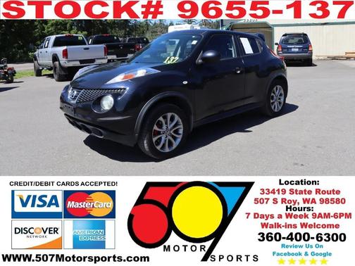 Sapphire Black 2012 Nissan Juke SV