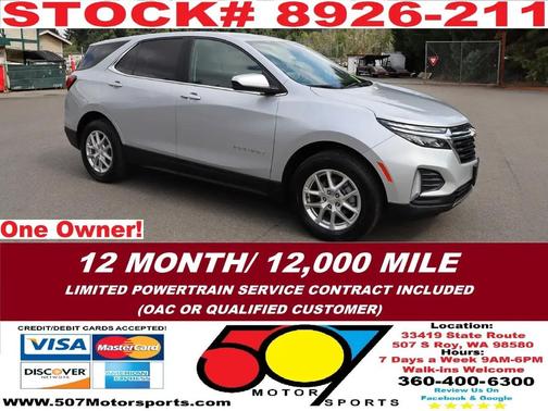 Silver Ice Metallic 2022 Chevrolet Equinox 1LT