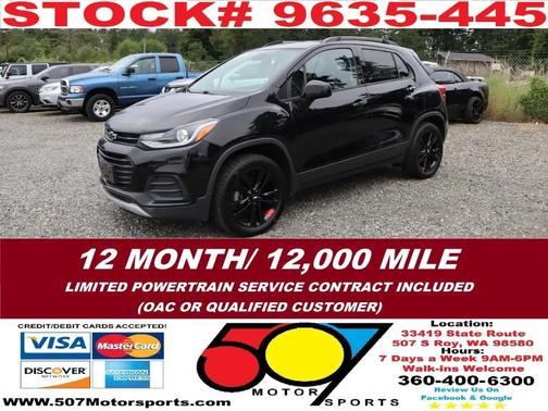 Black 2019 Chevrolet Trax LT