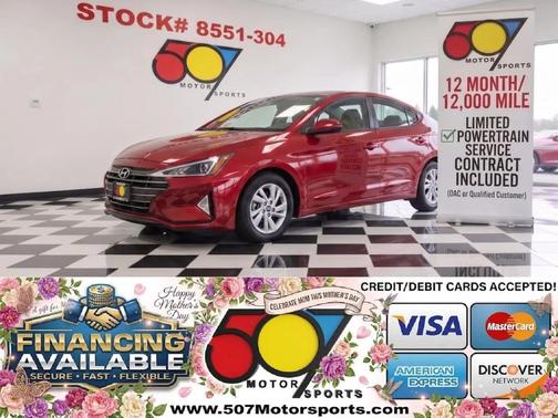 Red 2020 Hyundai ELANTRA SE