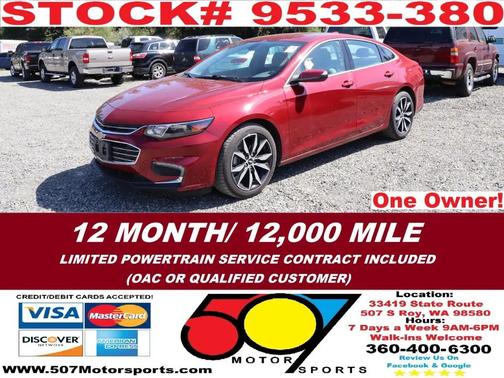 Cajun Red Tintcoat 2017 Chevrolet Malibu 1LT
