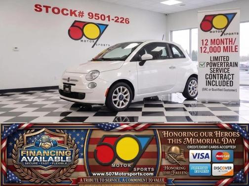 Bianco (White) 2017 FIAT 500 Pop