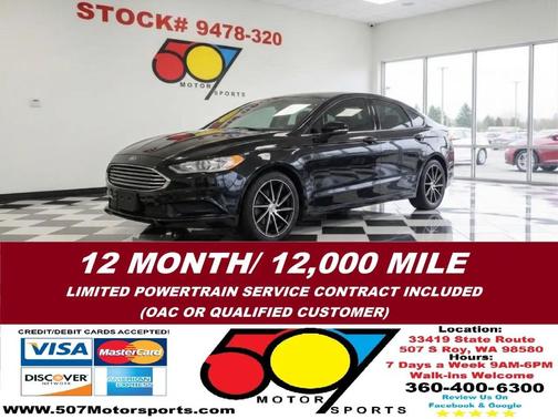 Shadow Black 2017 Ford Fusion S