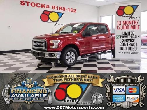 Red 2017 Ford F-150 XLT