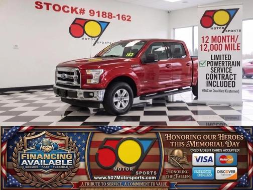 Red 2017 Ford F-150 XLT