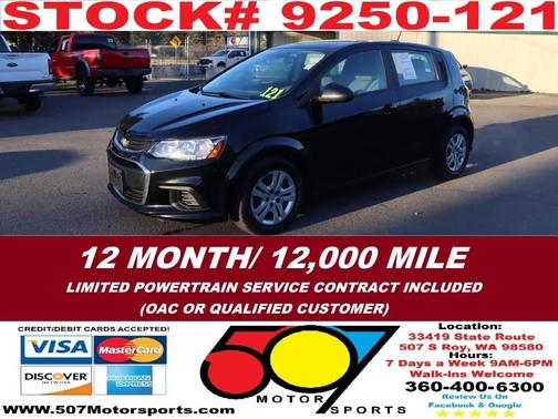 2020 Chevrolet Sonic FWD Hatchback 1FL 5-Door