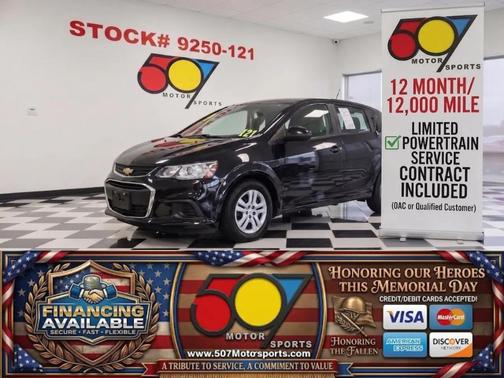 Mosaic Black Metallic 2020 Chevrolet Sonic FWD Hatchback 1FL 5-Door